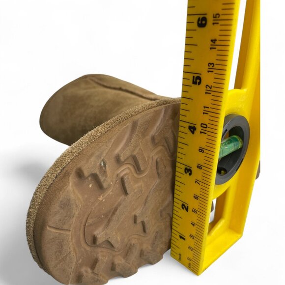 Bearpaw Elle Short Suede Leather Brown Shearling Lined Winter Boots Women's 9 - Picture 14 of 14